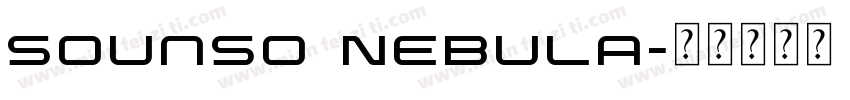 Sounso Nebula字体转换